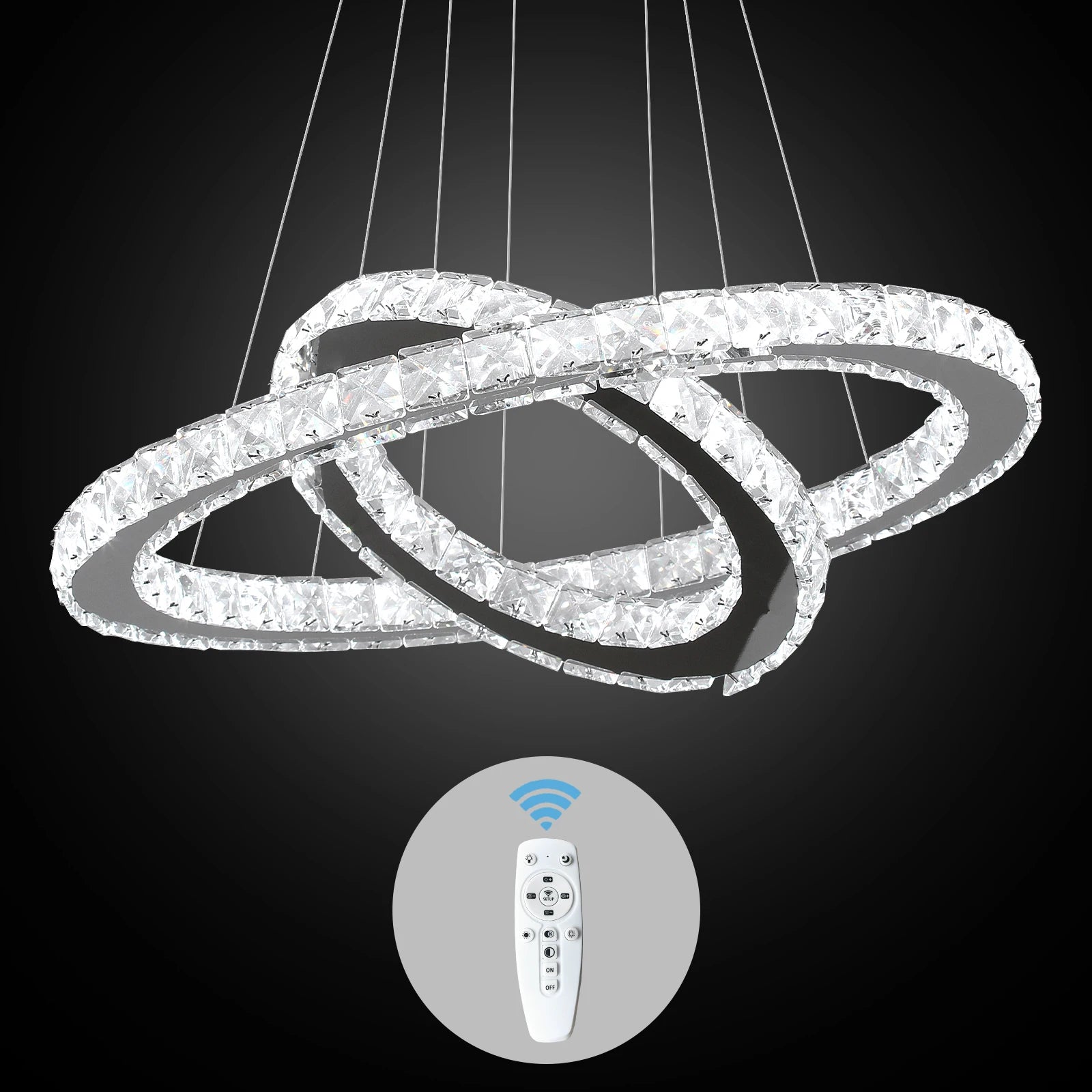 Elysian Crystal Ring Chandelier