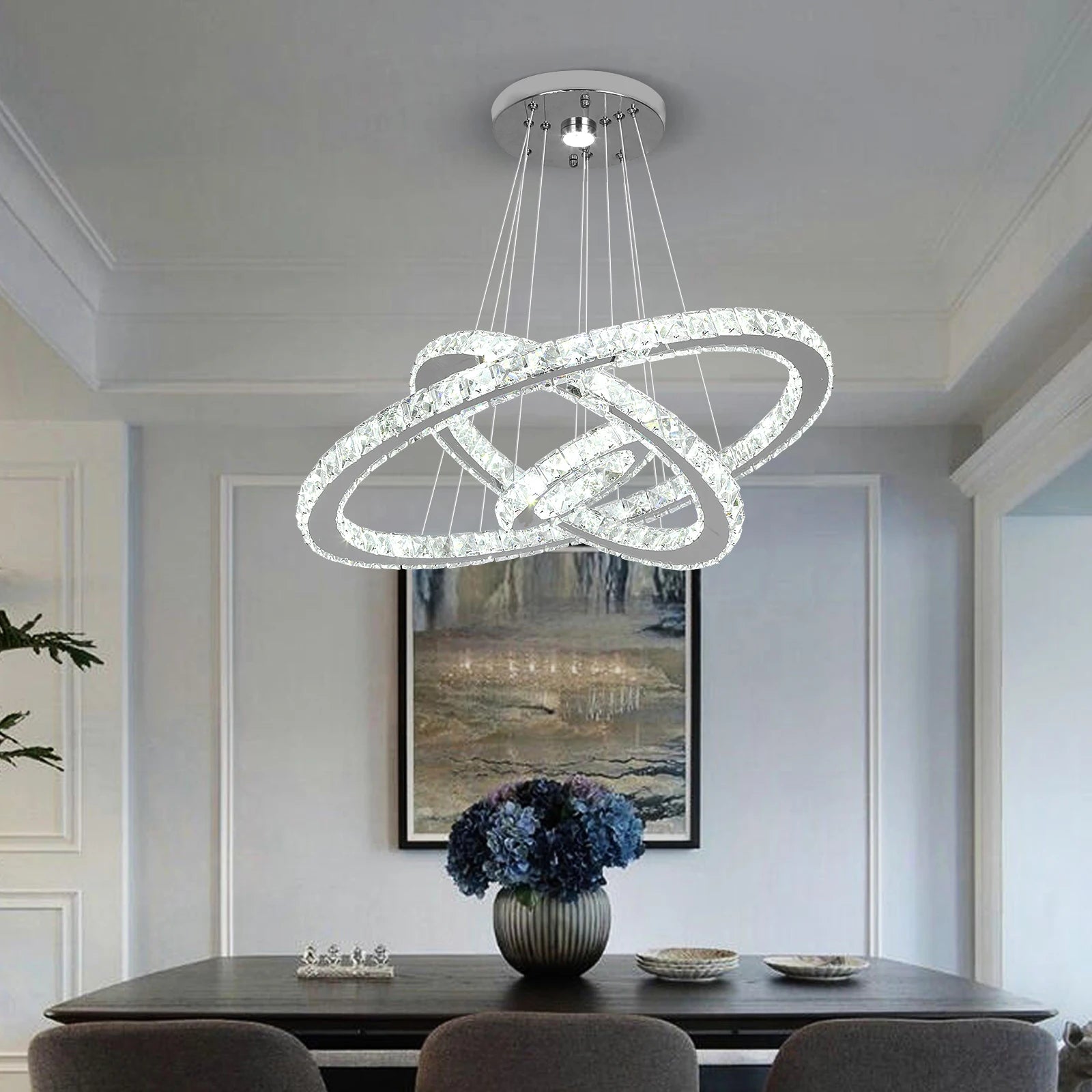 Elysian Crystal Ring Chandelier
