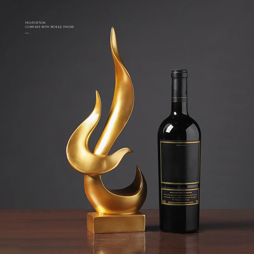 Eclipse Abstract Sculpture – Modern Art Figurine for Home & Office