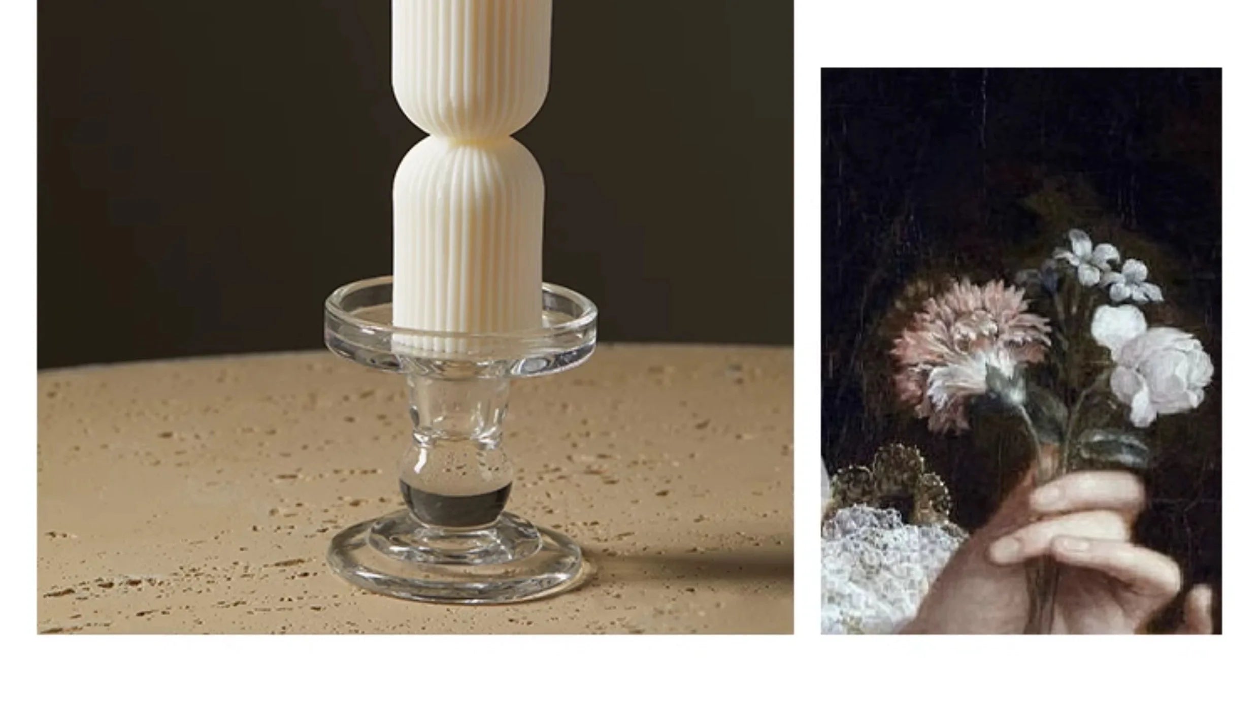 Nordic Luxe Geometric Swirl Candle