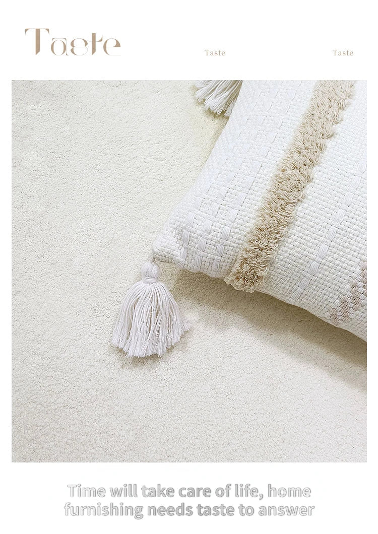 BlancSol Minimalist White Area Rug