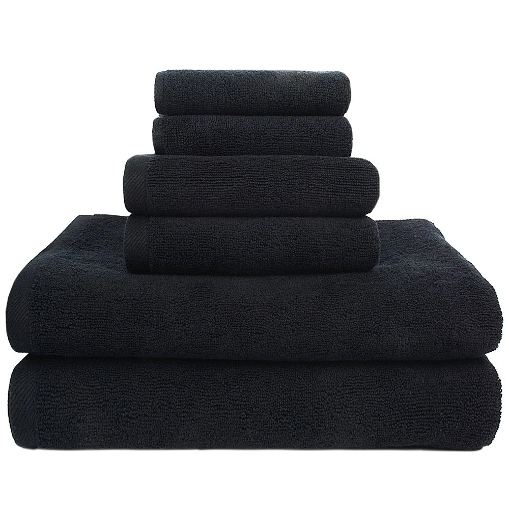 Opulence Cotton Black Spa Towel Set