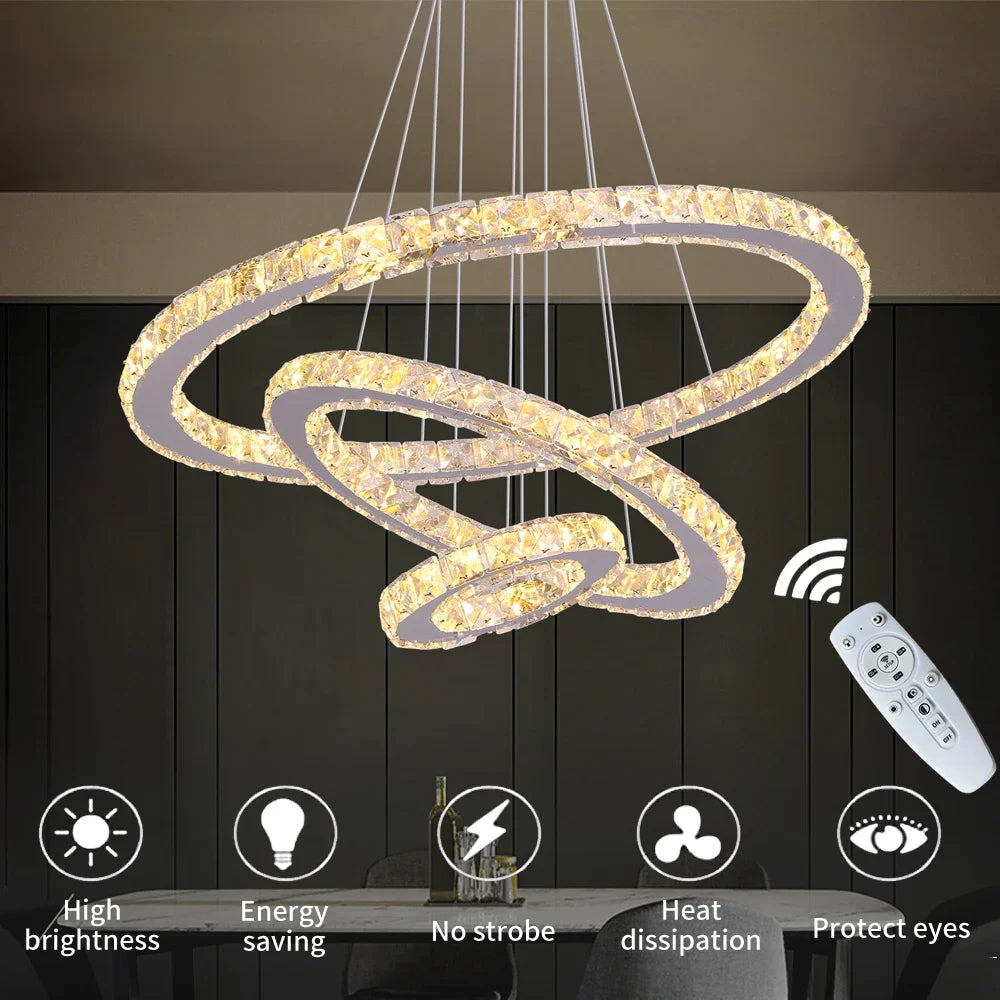 Elysian Crystal Ring Chandelier