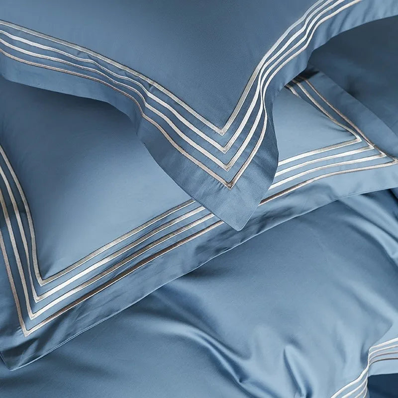 Triline Embroidered Duvet Set