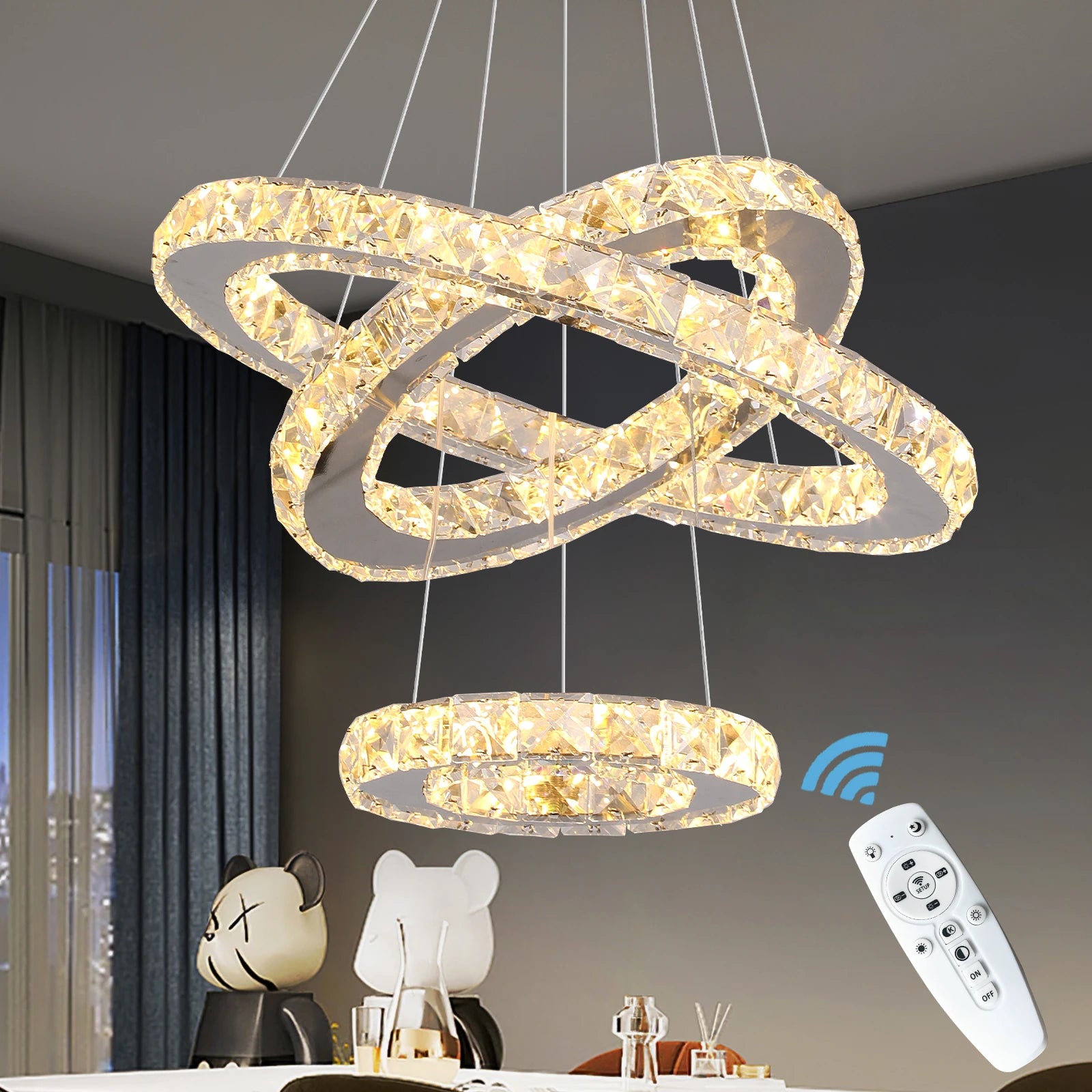 Elysian Crystal Ring Chandelier