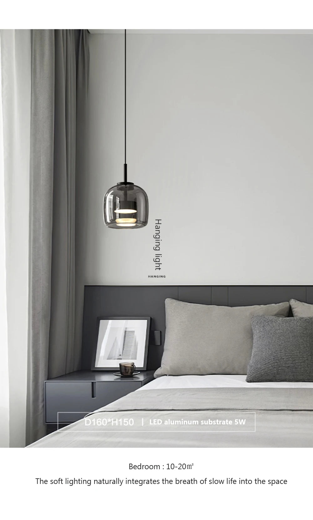 Nordic Glass LED Pendant Lamp