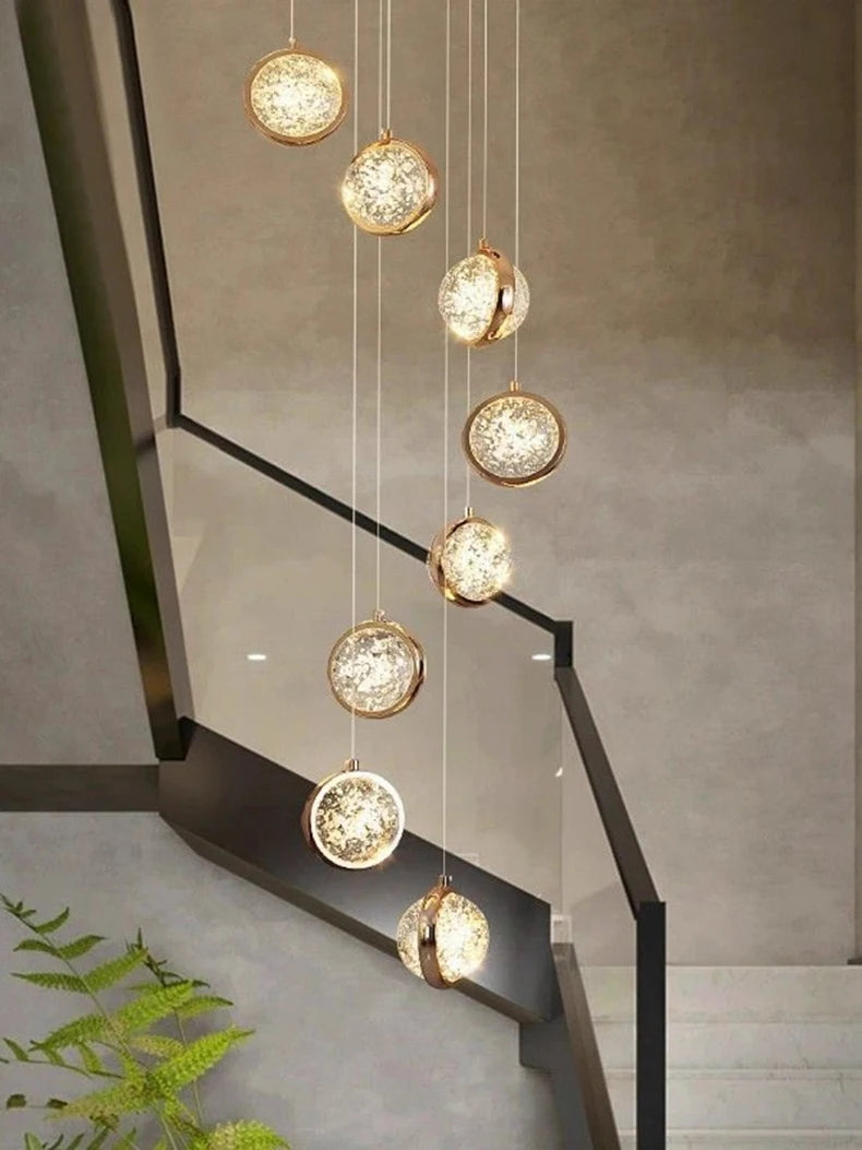 Solara Nordic Staircase LED Chandelier
