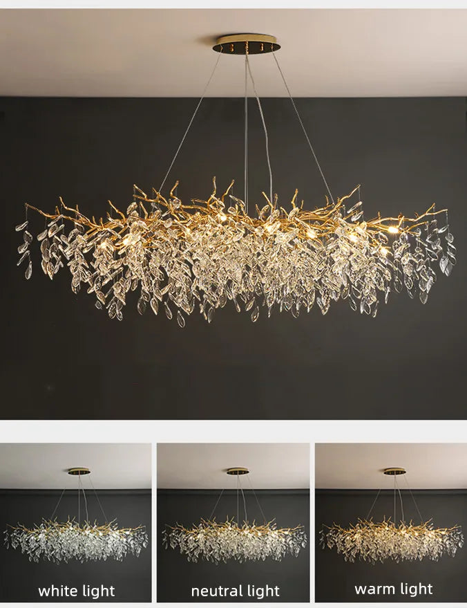 Luxury Branch Crystal LED Pendant Light