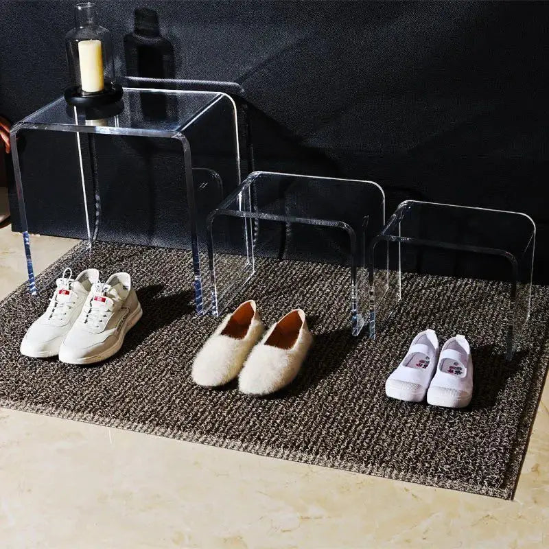 Lumiére Crystal Vanity Shoe Bench