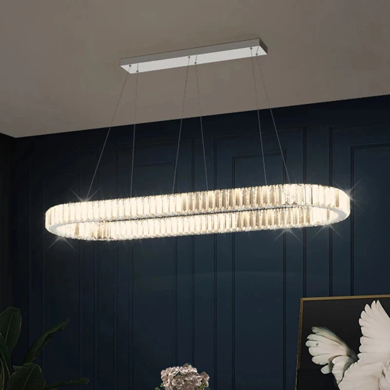 Luxury Oval Crystal Chandelier