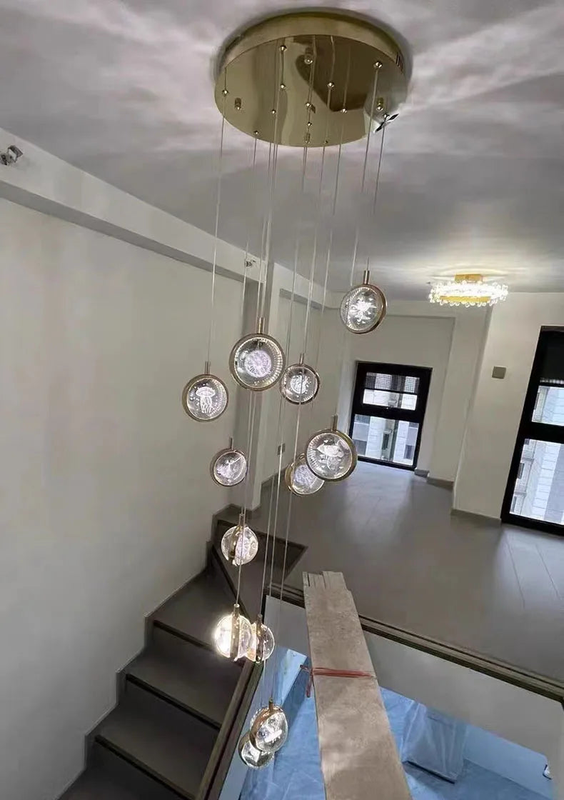 Solara Nordic Staircase LED Chandelier
