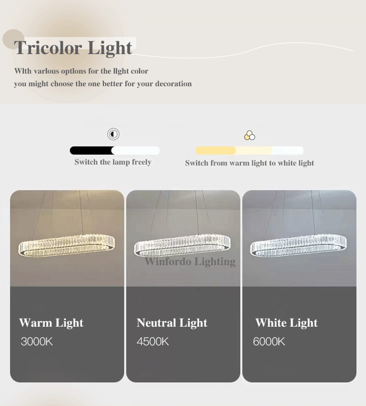 Luxury Oval Crystal Chandelier