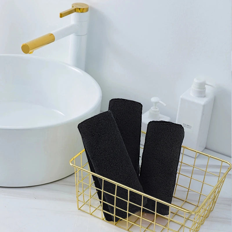 Opulence Cotton Black Spa Towel Set