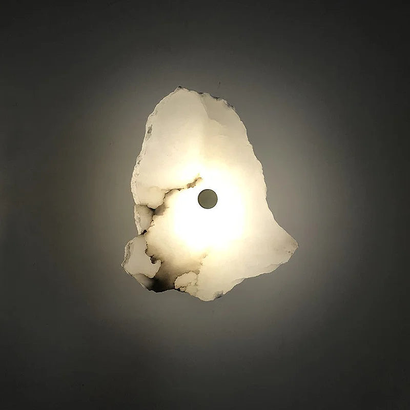 Aurora Marble Copper LED Wall Sconce