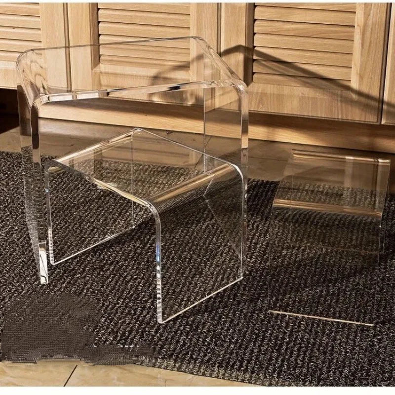 Lumiére Crystal Vanity Shoe Bench