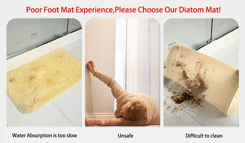Diatomite Absorbent Bathroom Mat