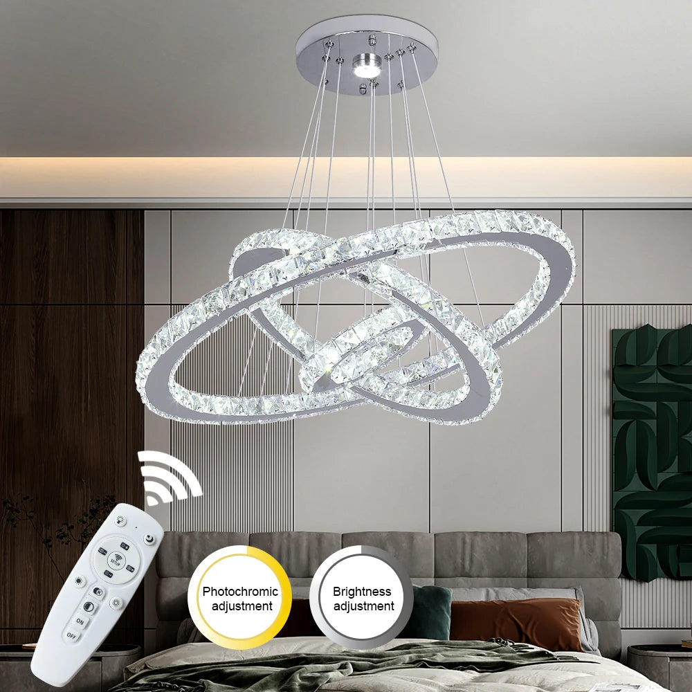 Elysian Crystal Ring Chandelier