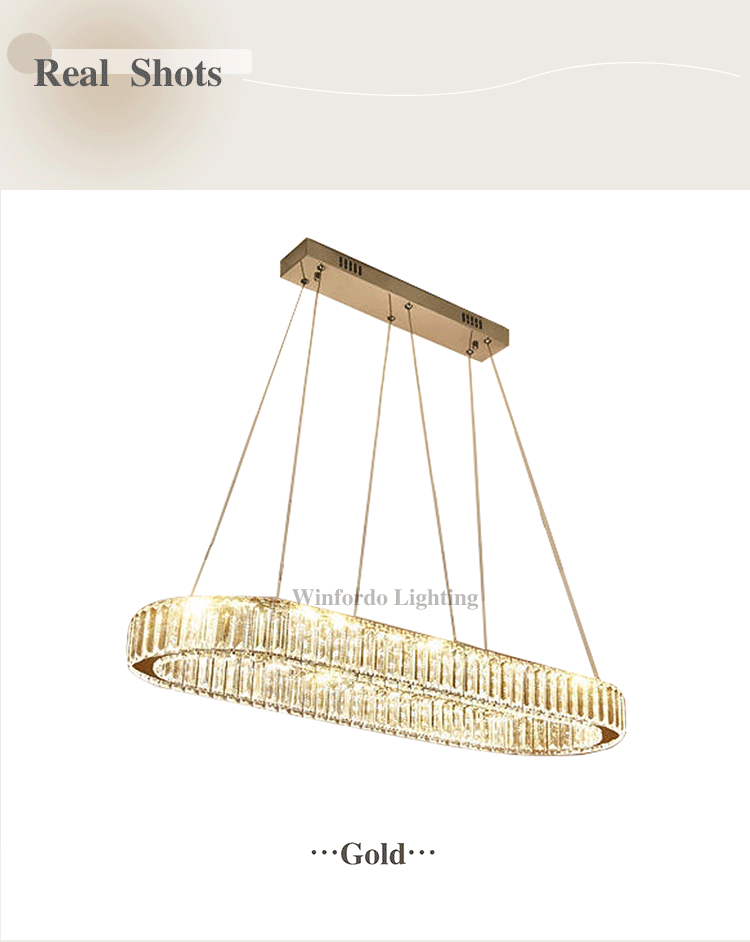 Luxury Oval Crystal Chandelier