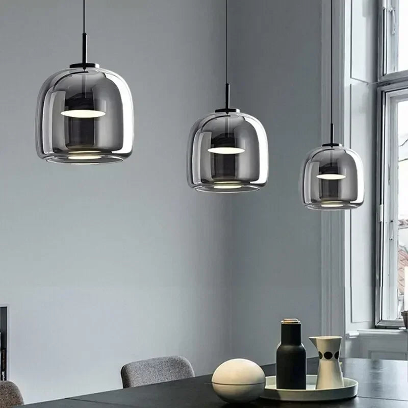 Modern LED Glass Pendant Light