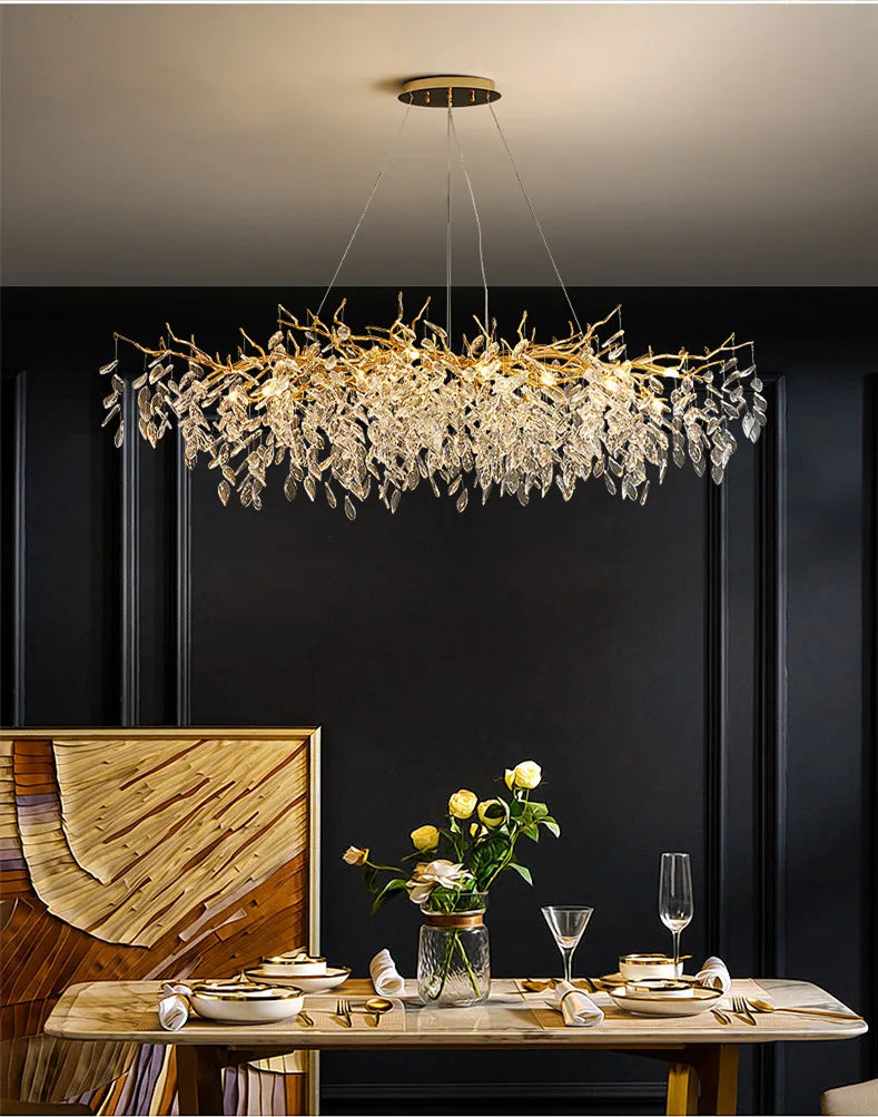 Luxury Branch Crystal LED Pendant Light
