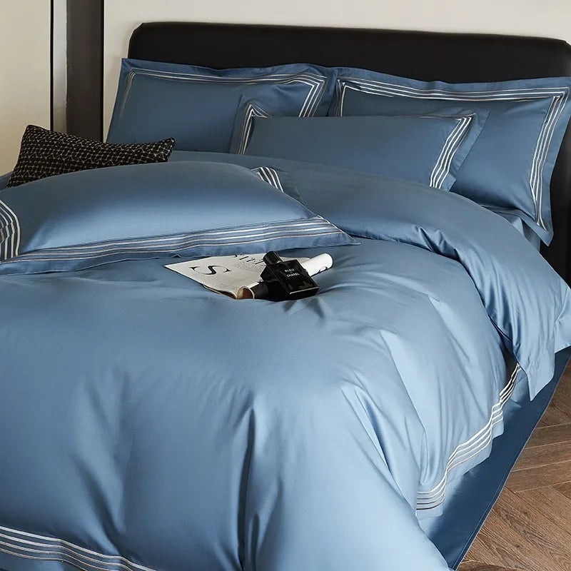 Triline Embroidered Duvet Set