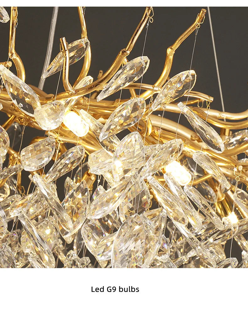 Luxury Branch Crystal LED Pendant Light