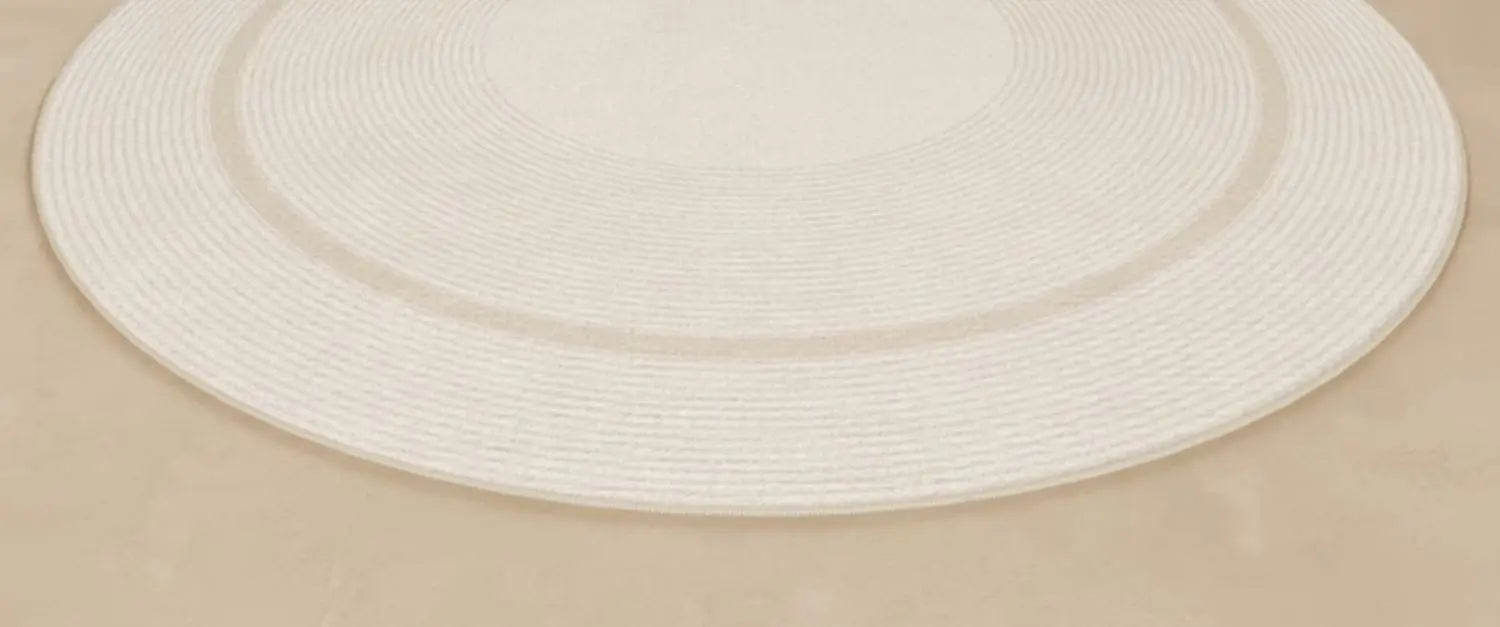 VelvetCream Luxe Round Carpet