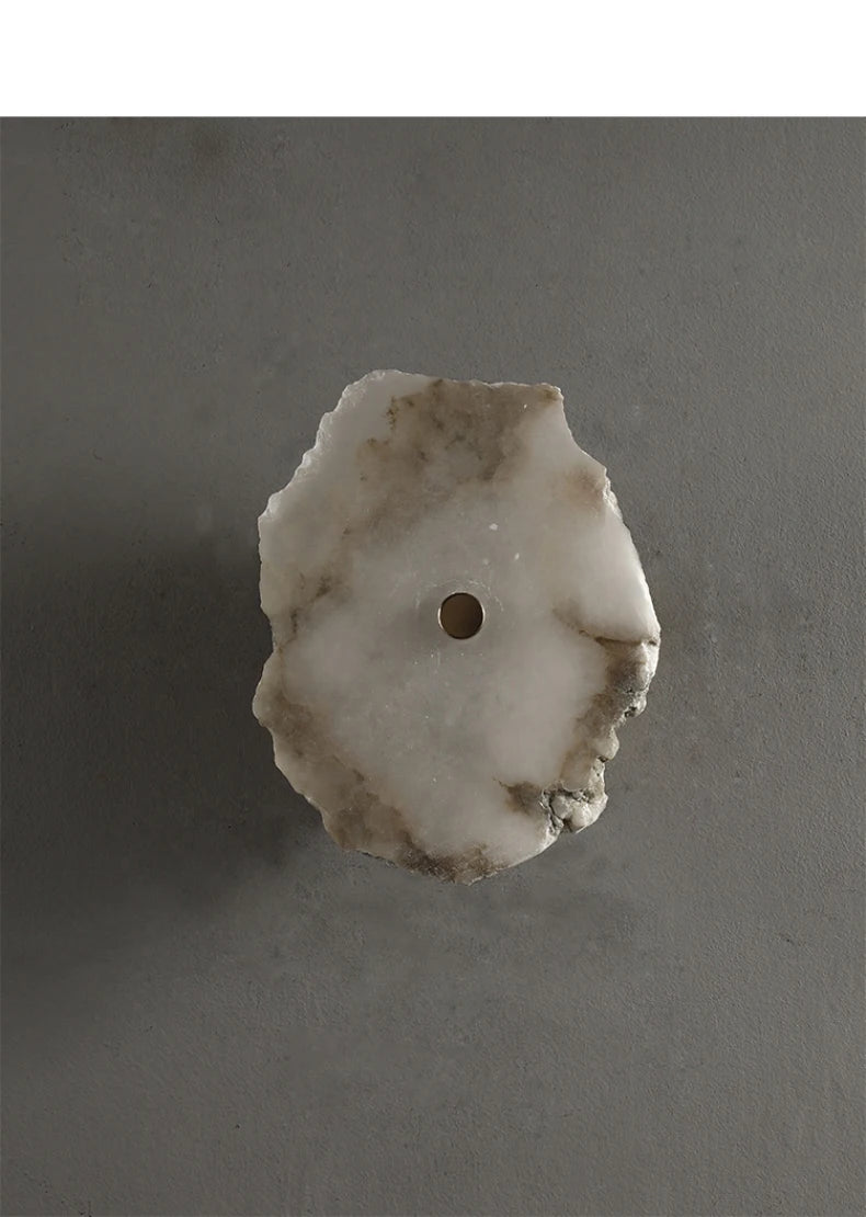Aurora Marble Copper LED Wall Sconce