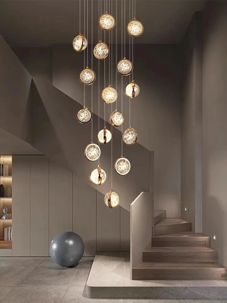 Solara Nordic Staircase LED Chandelier