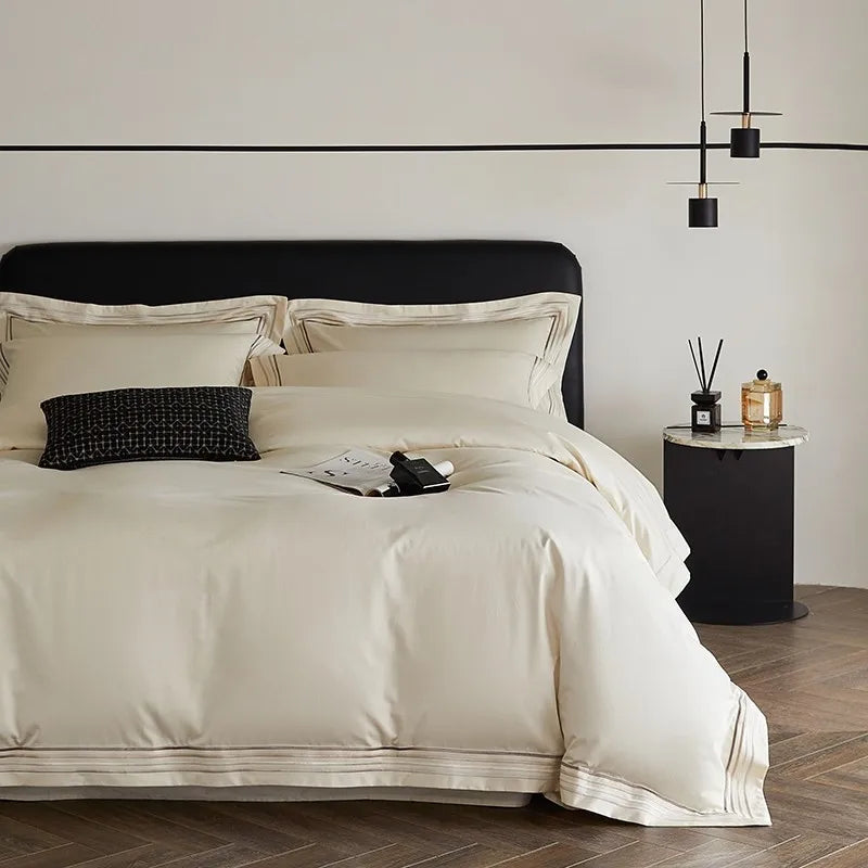 Triline Embroidered Duvet Set