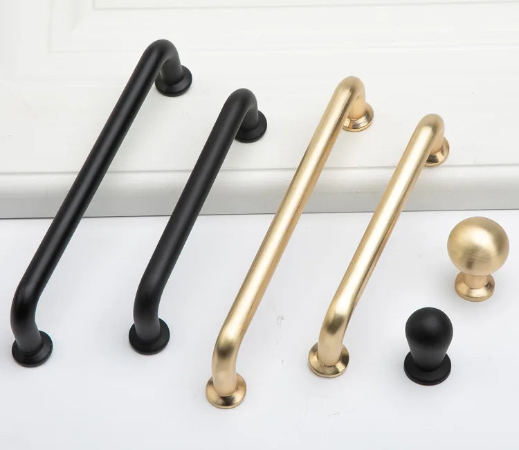 AmeriLux Black Circular Cabinet & Wardrobe Handle