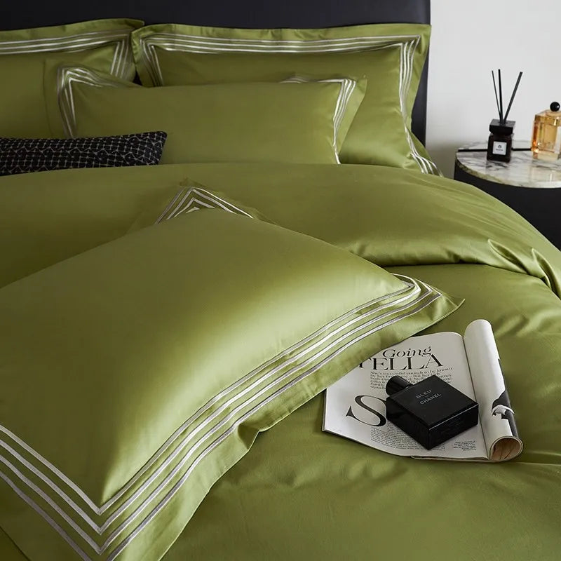 Triline Embroidered Duvet Set