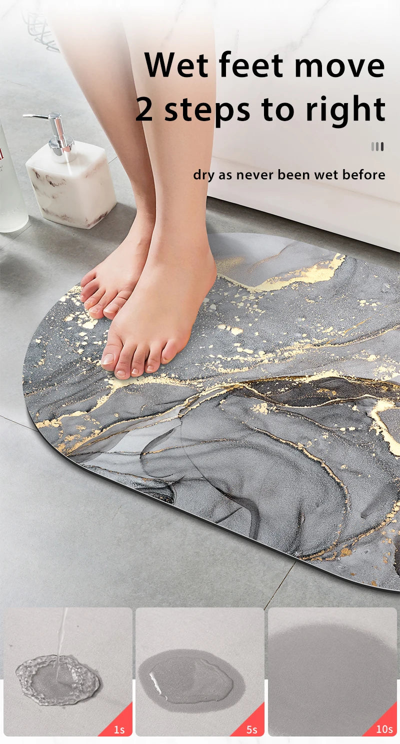 Nordic Diatomite Quick-Dry Bath Mat