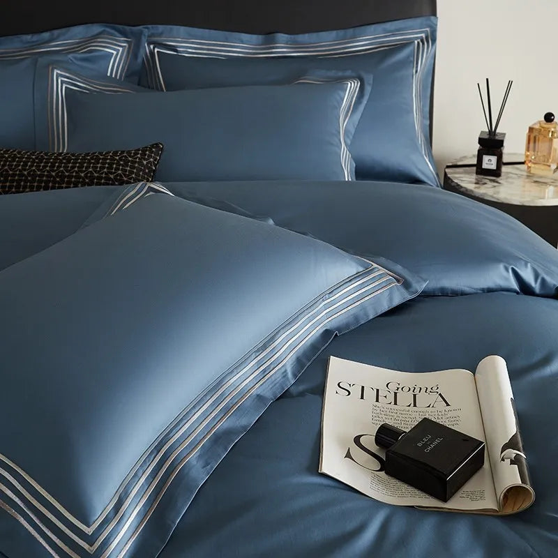 Triline Embroidered Duvet Set