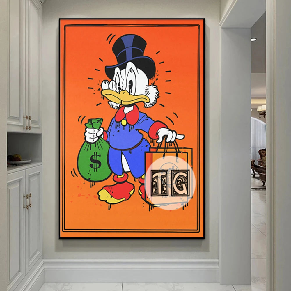 Scrooge McDuck Success Canvas