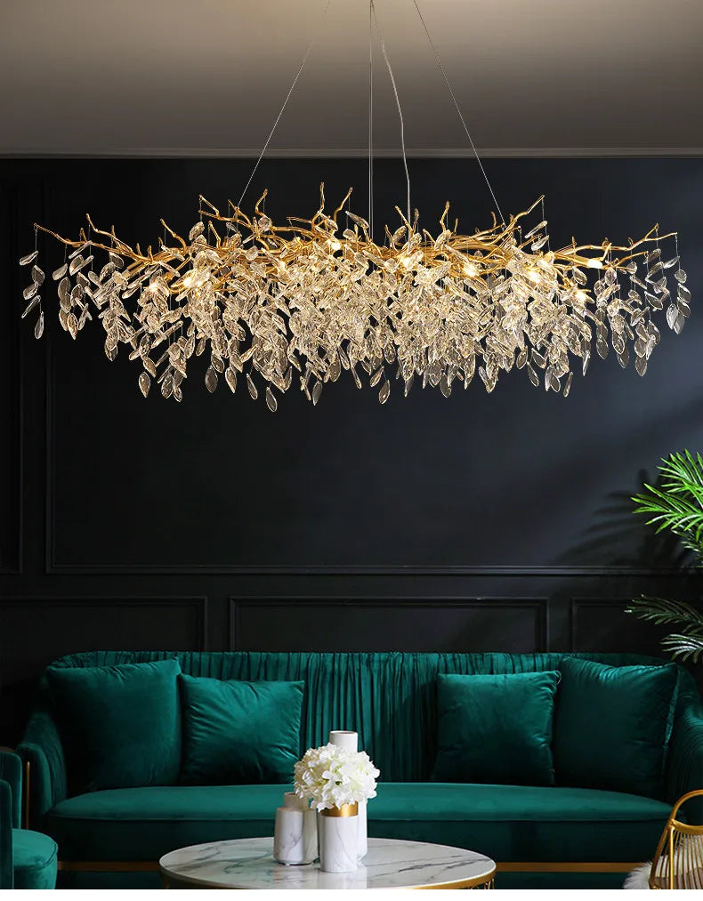Luxury Branch Crystal LED Pendant Light
