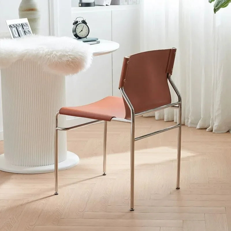 Bauhaus Elegance Antique Dining Chair