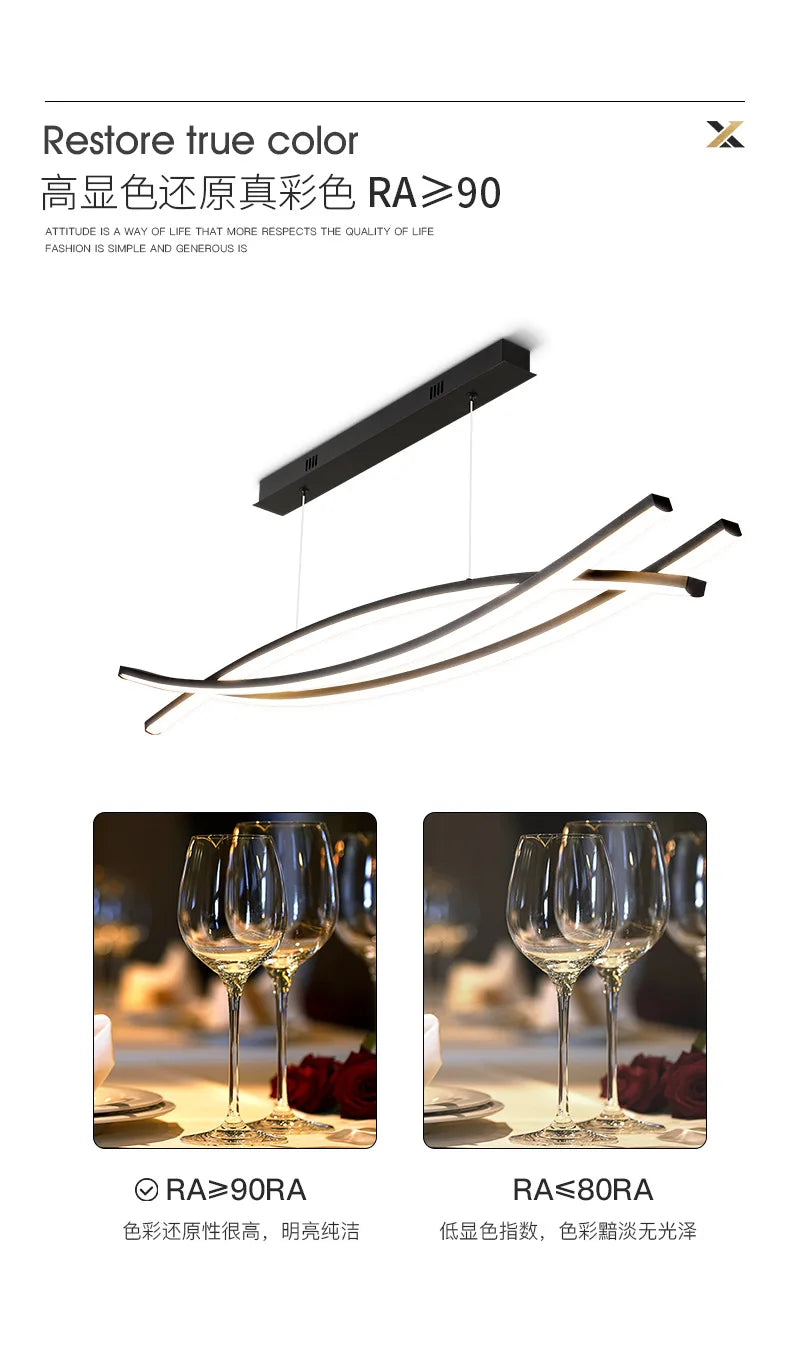 Elara Nordic Luxe Dining Chandelier