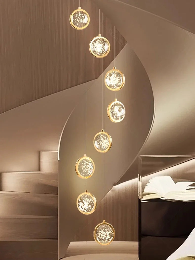 Solara Nordic Staircase LED Chandelier