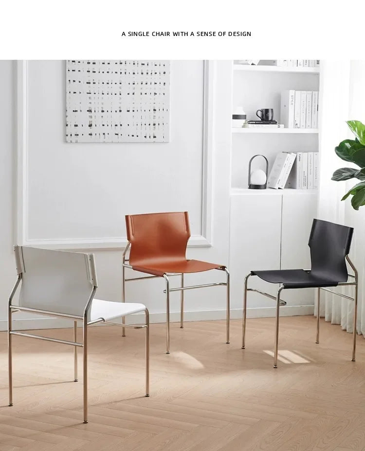 Bauhaus Elegance Antique Dining Chair