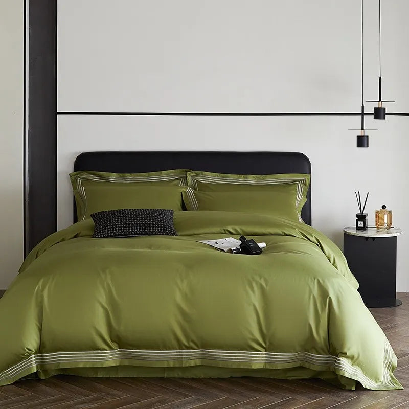 Triline Embroidered Duvet Set
