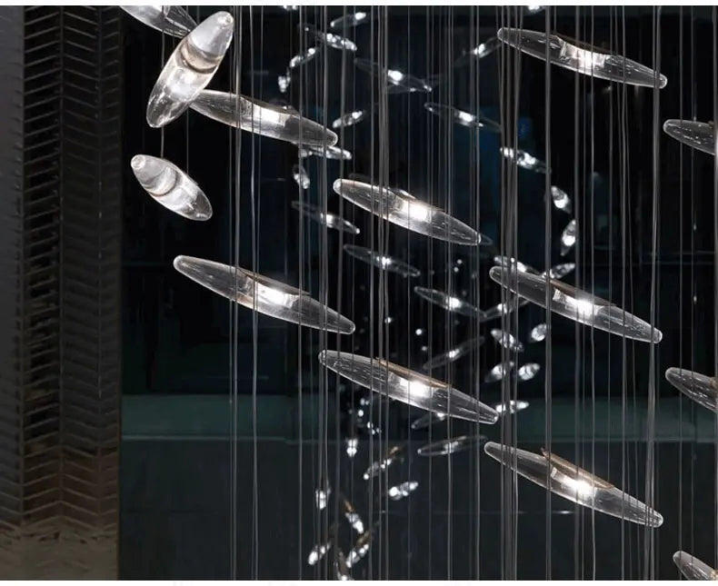 Empire Crystal Staircase Chandelier