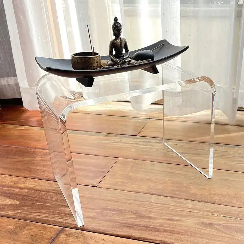 Lumiére Crystal Vanity Shoe Bench