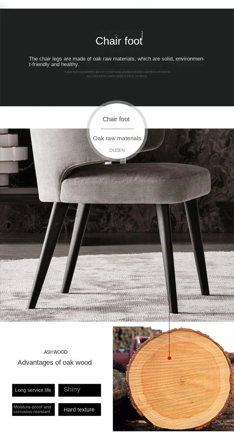 Nordic Luxe Solid Wood Dining Chair – Modern Scandinavian Design