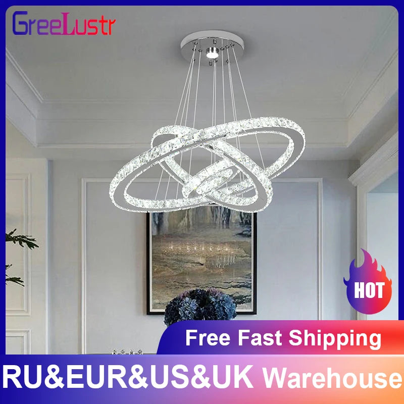 Elysian Crystal Ring Chandelier