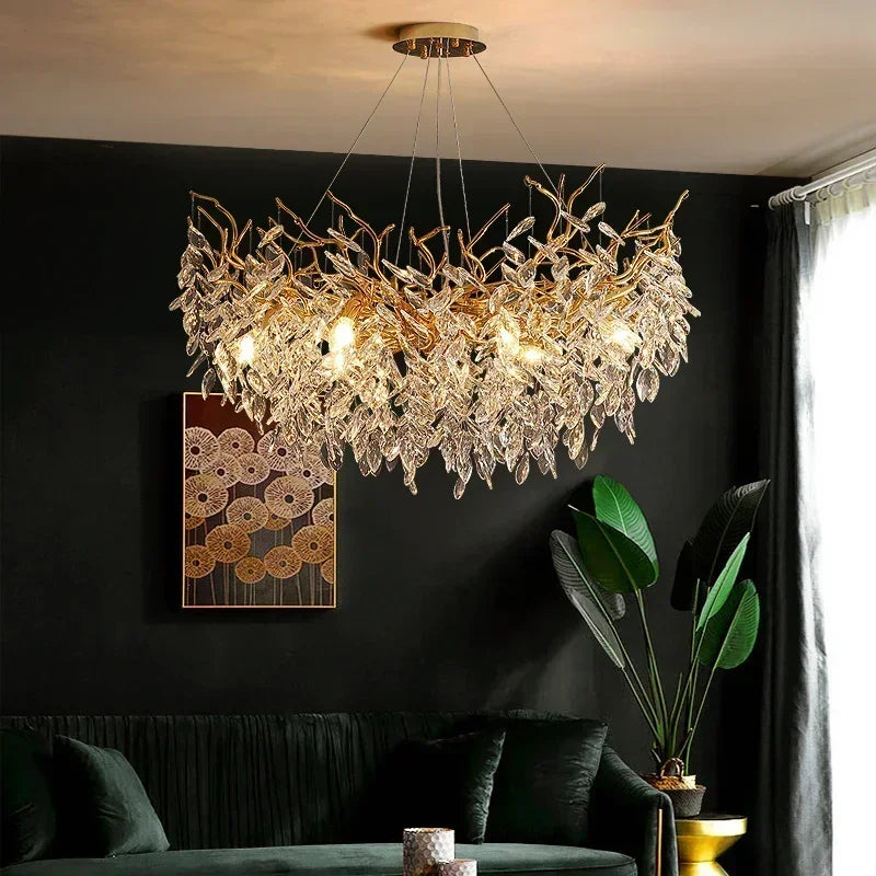 Luxury Branch Crystal LED Pendant Light