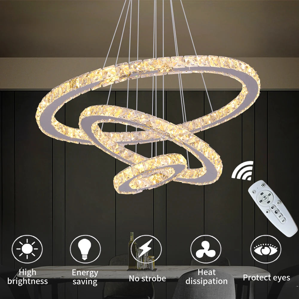 Elysian Crystal Ring Chandelier