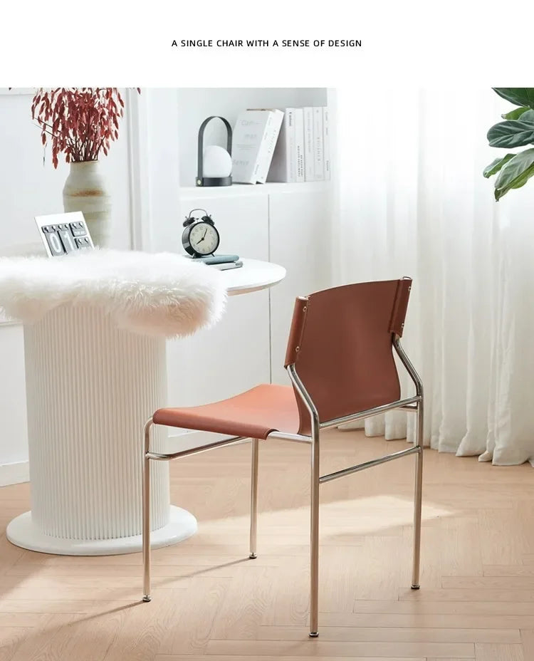 Bauhaus Elegance Antique Dining Chair
