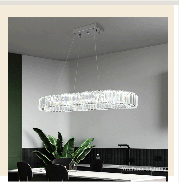 Luxury Oval Crystal Chandelier