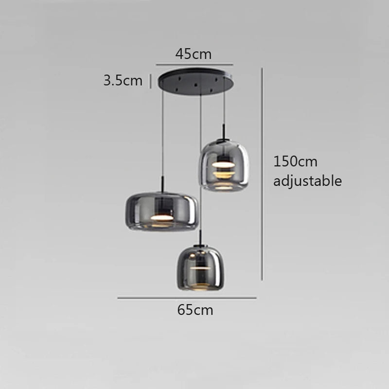 Nordic Glass LED Pendant Lamp